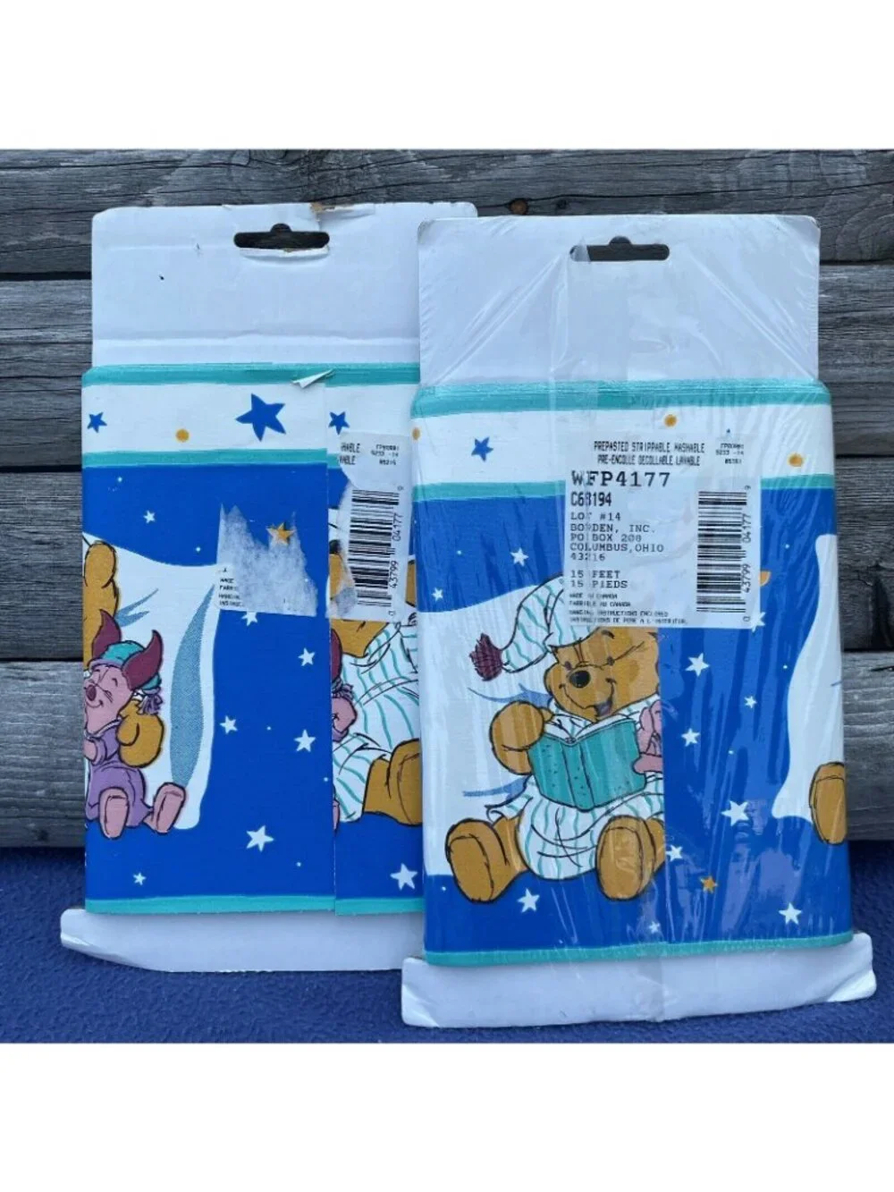 2 Disney Winnie Pooh Decorative arts Wallpaper Border 5 Yds. x 6.83 In.